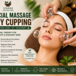 Facial Massage Dry Cupping therapy for glowing skin, improved circulation,